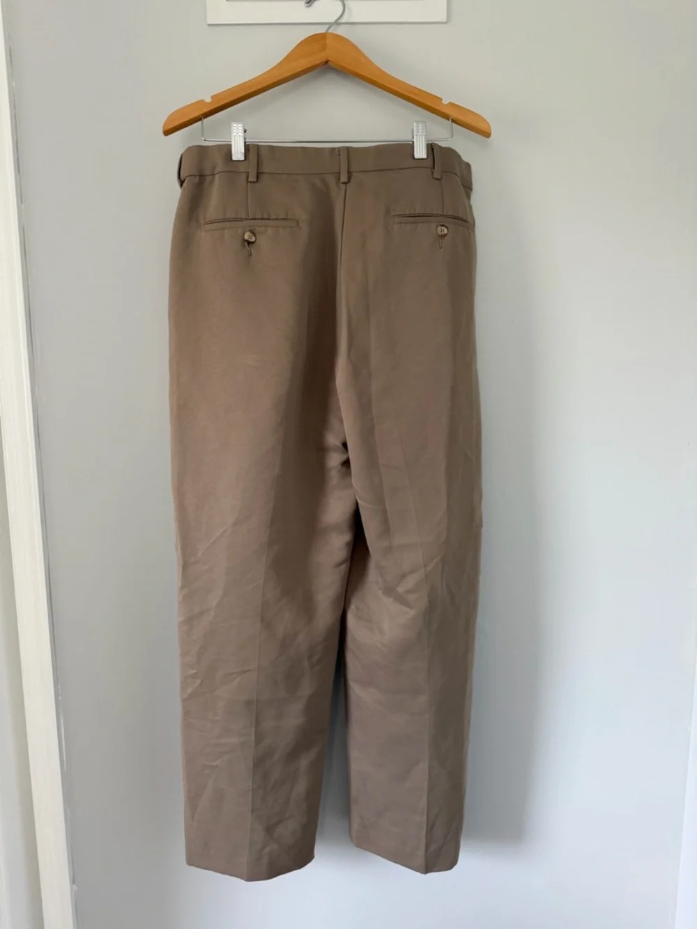 Croft & Barrow Men's Tan Chinos Straight-Leg Pants